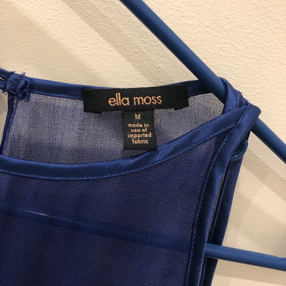 Ella Moss Blue Blouse - Picture 5 of 6